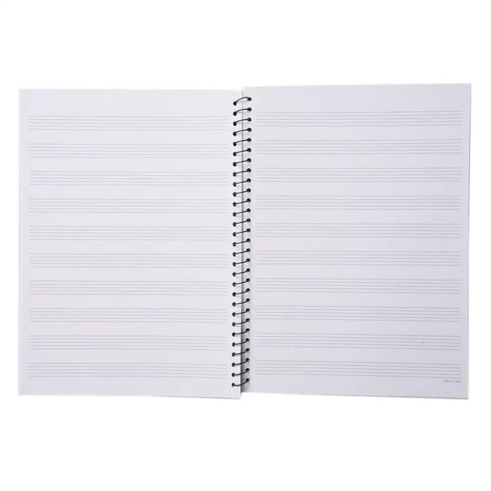 50 Pages Music Sheet Spiral Notebook Stave Staff Manuscript Paper Exercise Book