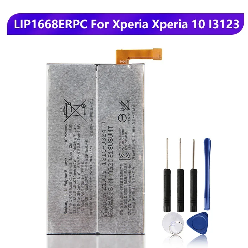 Replacement Battery LIP1668ERPC SNYSQ68 For SONY Xperia 10 I3123 Rechargeable Phone Battery 2870mAh