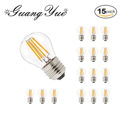 G45 LED Filament Bulb E27 E26 220V 110V 4W 6W Dimmable Warm Cool Light Pendant Ceiling Lamp Replaceable Light Source Home Decor
