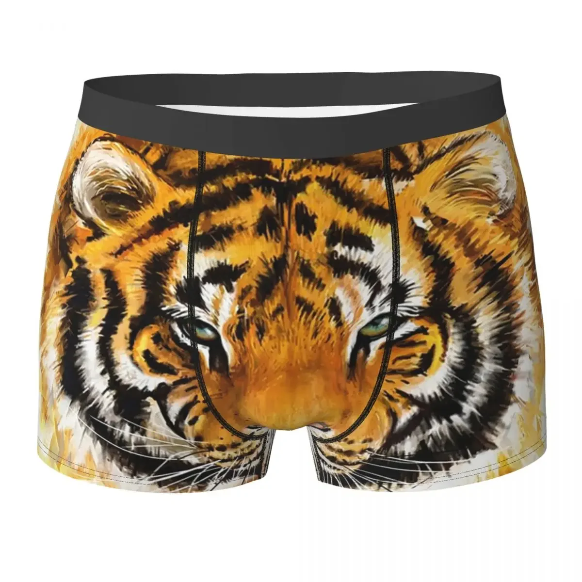 Boxer Underpants Shorts Bengal Tiger Animal Panties Men's Comfortable Underwear for Homme Man Boyfriend Gifts