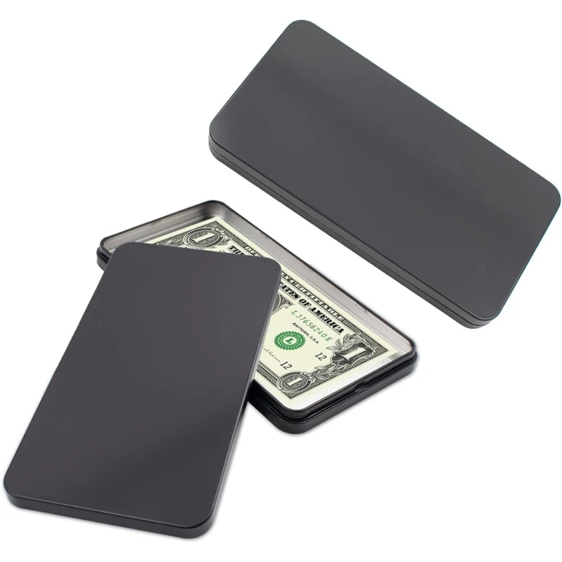 1/2pcsTinplate Cash Box Currency Sleeves Paper Money Holder Banknotes Dropshipping