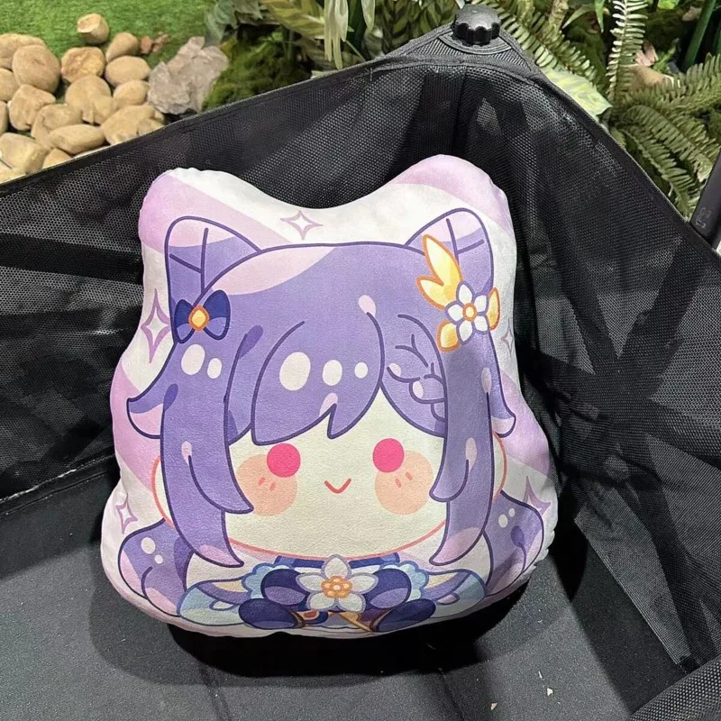 

GS IMPACT Anime Game Cos Keqing Unisex 2025 40cm Cute Funny Plush Cartoon Print Throw Pillow for Festival Prezzie