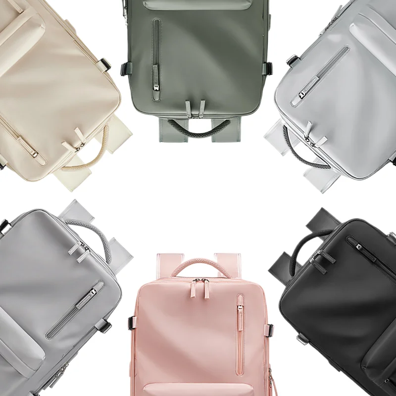 

Women's Travel Backpack Lightweight Large Capacity Hiking Bag with Wet-Dry Compartment Laptop Pocket Waterproof Oxford Rucksack