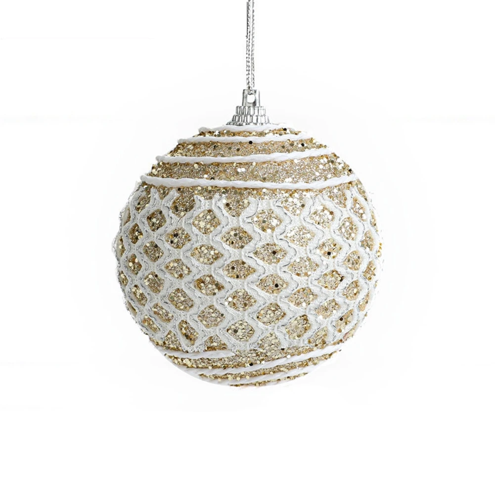 Crea un ambiente festivo con las encantadoras bolas de Navidad Adornos colgantes para árbol de Navidad perfectos para fiesta de Navidad 8CM