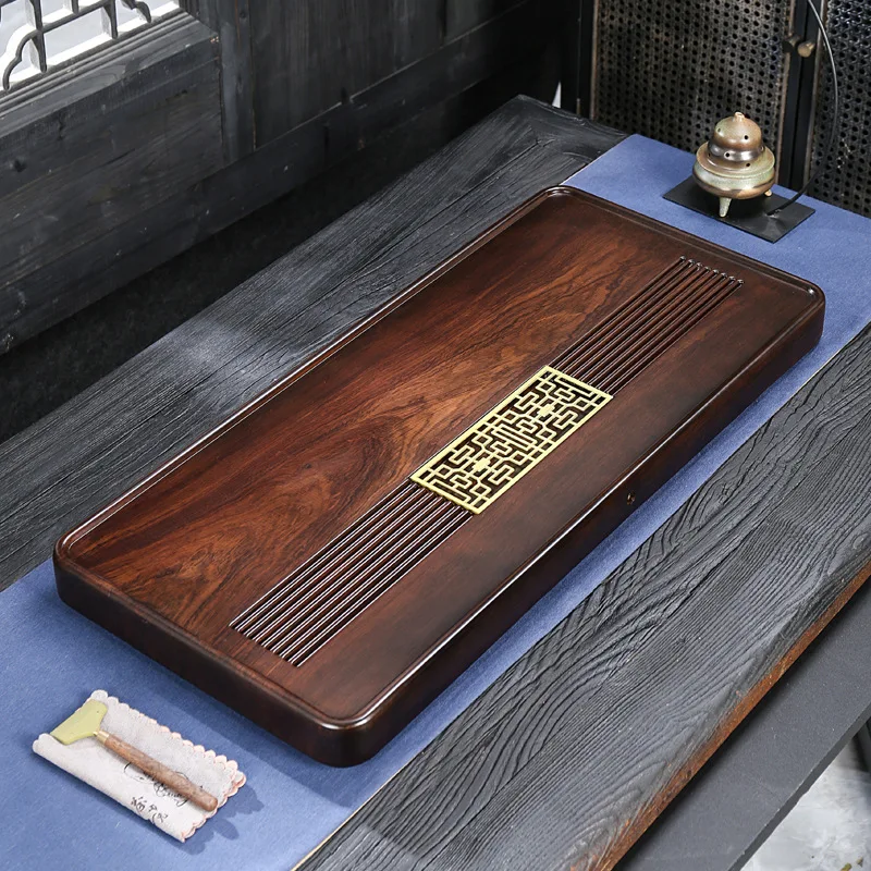 Keywords tea tray, ebony, solid wood, whole piece, simple home, integration, minimalism, kung fu, tea set, tea ceremony,