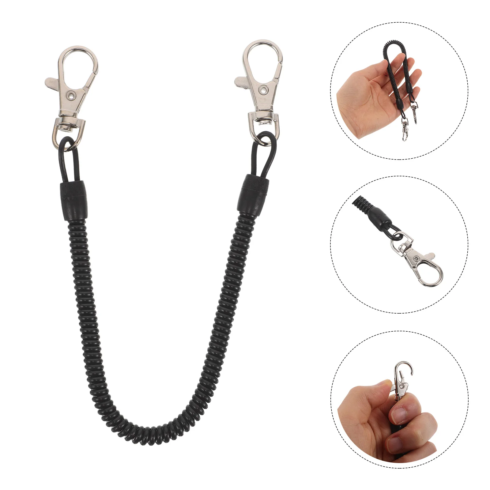 

Fishing Anti-loss Buckle Rope Beginner Kit Lanyard Backpack Elastic Fixing Coiled for Diving Anti-lost