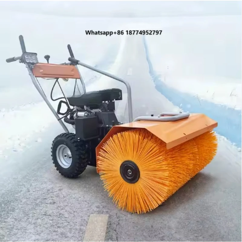 Factory Courtyard Snow Cleaning Sweeper Road Snow Blower For Parking Lot And Community Road Snow Removal Construction Gear
