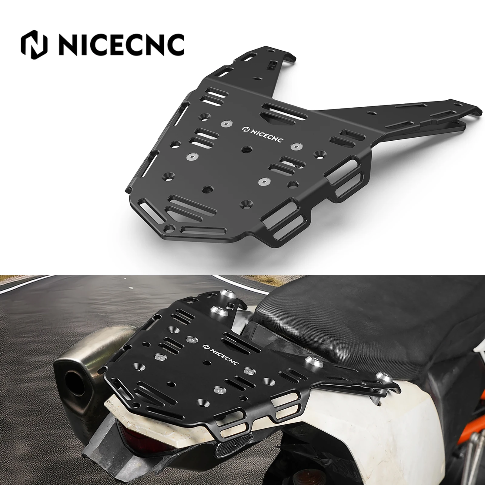 

Motorcycle Rear Luggage Rack Cargo Bracket Holder For KTM 690 Enduro R 2008 2009 2010 2011 2012 2013 2014 2015 2016 2017 2018