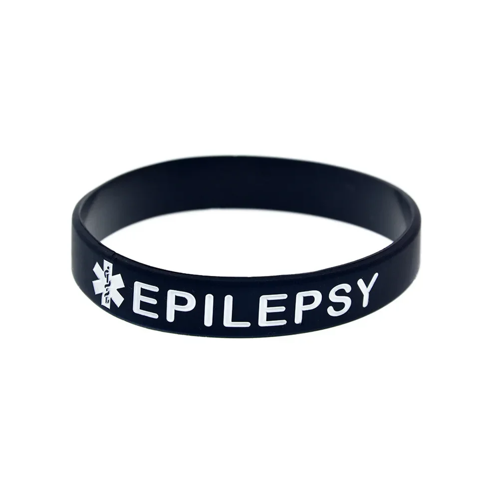 1 Stück/4 Stück Epilepsie-Silikonarmband für Damen und Herren, Erwachsenen-Gummiarmband, inspirierendes Armband – Detail 8