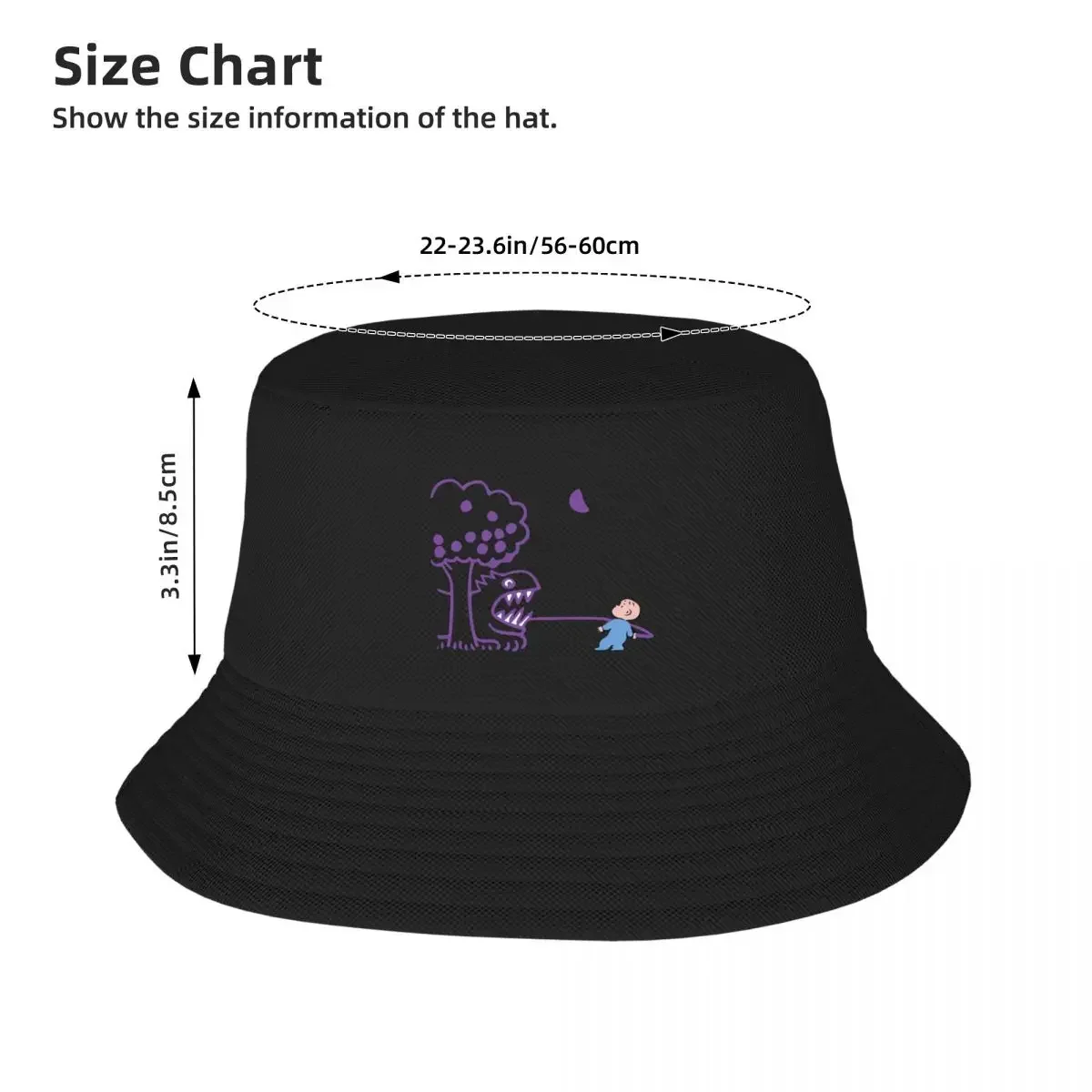 قبعة هارولد آند ذا بيربل تلوين دلو ملابس الشارع الشهير قبعة صيد السمك قبعات نسائية للرجال، قبعة دلو