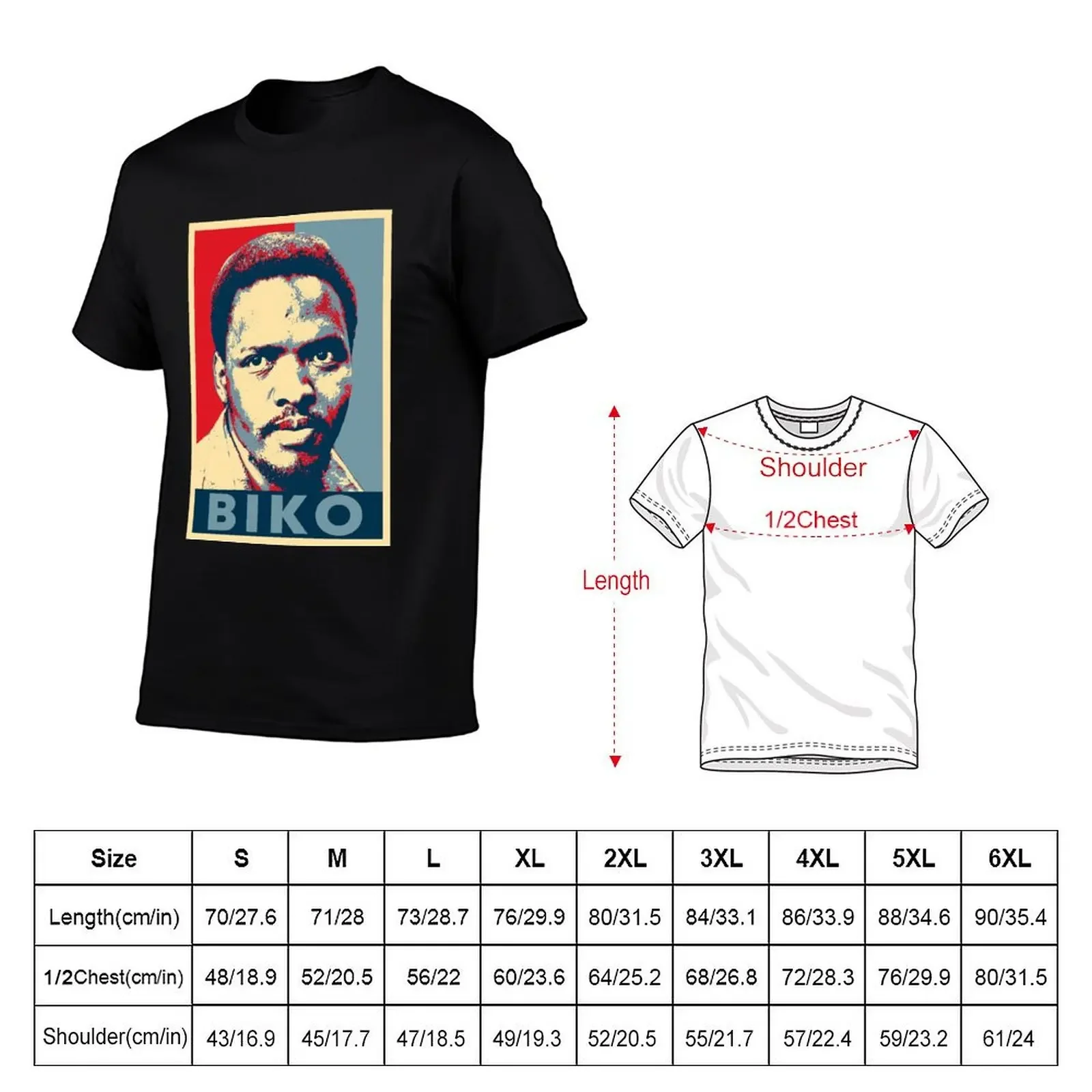 Funny Men Activism Steve Biko Gifts Movie Fan T-Shirt shirts graphic plus size clothes mens t shirt graphic