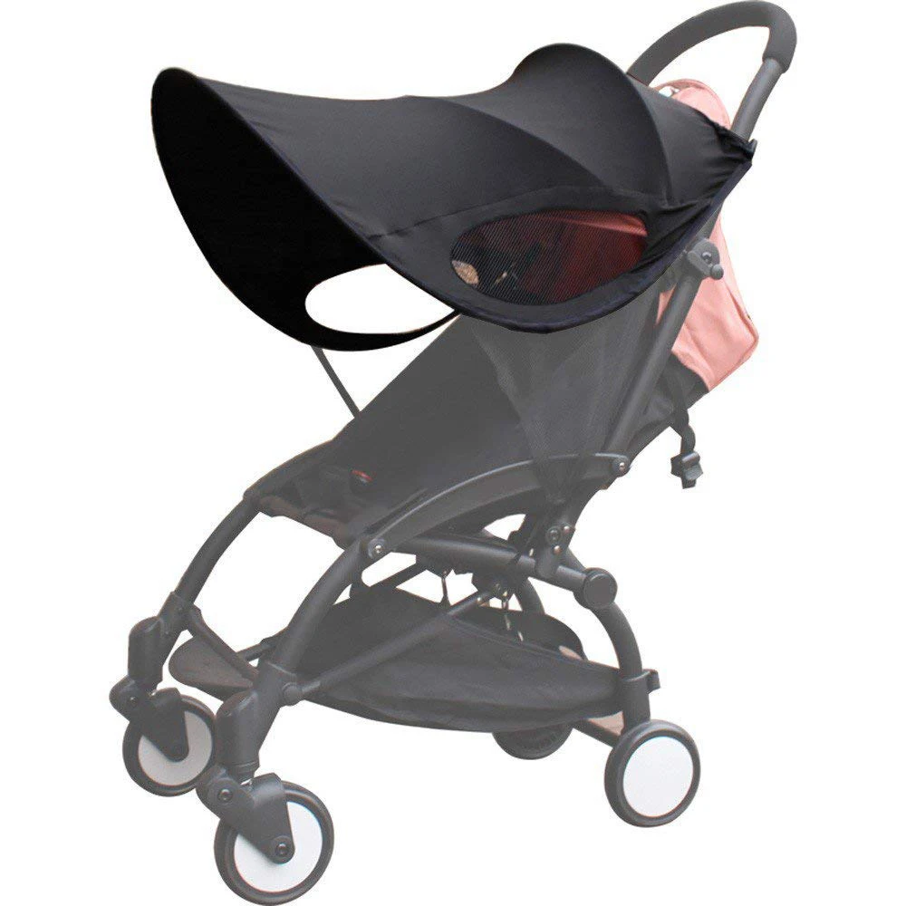 Baby Stroller Sun Shade Pram Pushchair Buggy Stroller Sunshade Parasol Sun Rain Shade Canopy Cover Toddlers Stroller Canopy