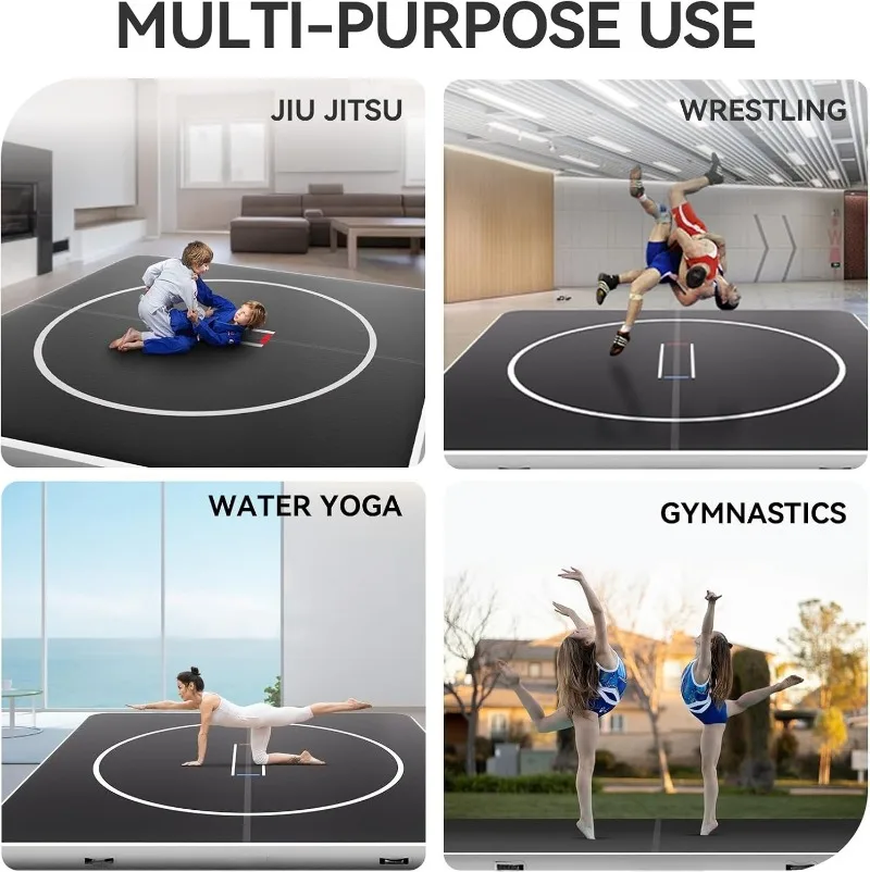Custom Sizes PVC Inflatable Wrestling Mat BJJ MMA Judo Boxing Unisex Sport Mat Somersault Air Cushion, Wrestling Training Mat view 6