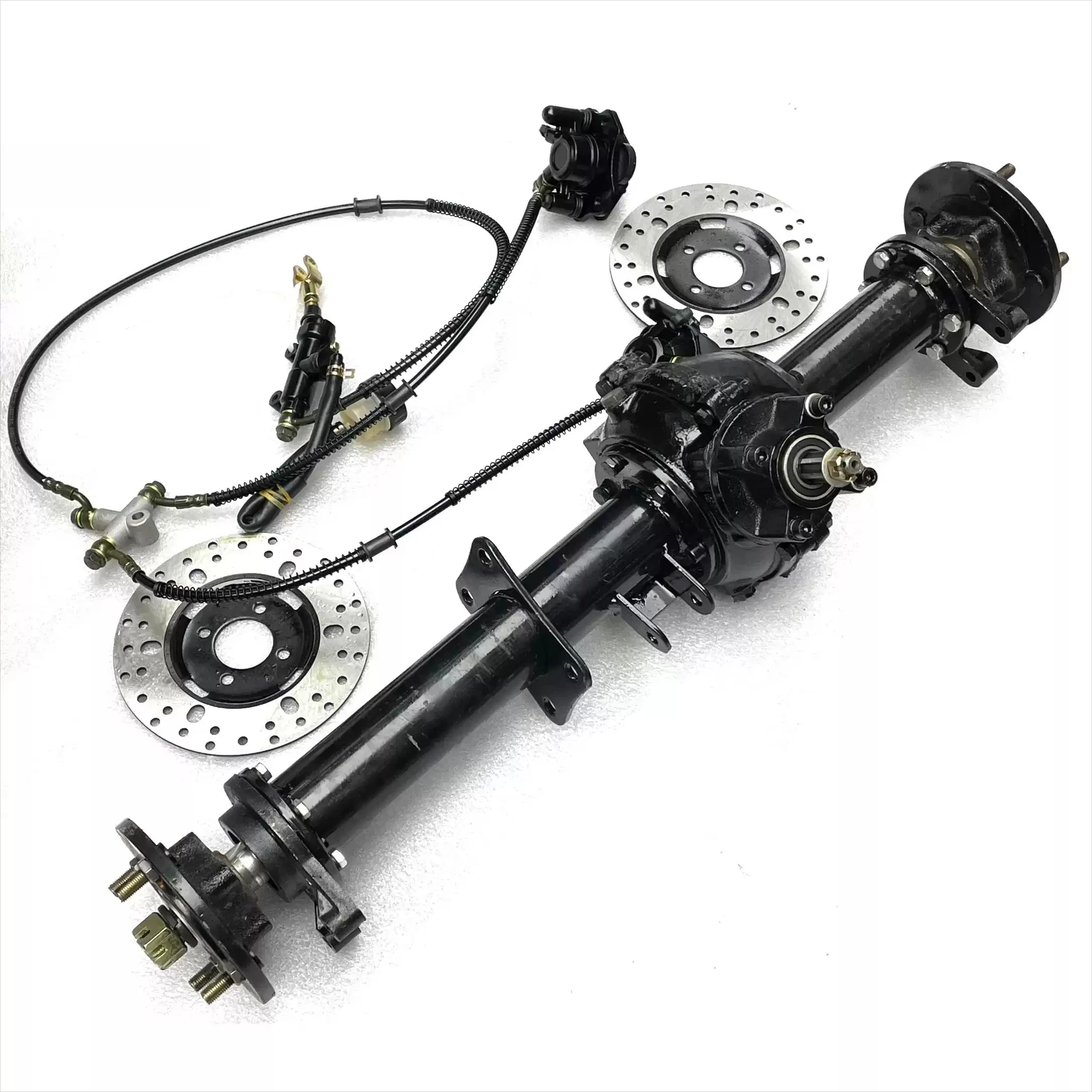 1Pcs Four-wheel Motorcycle Go-kart Beach Car Rear Axle Shaft Transmission Differential Rear Axle Disc Brake Model