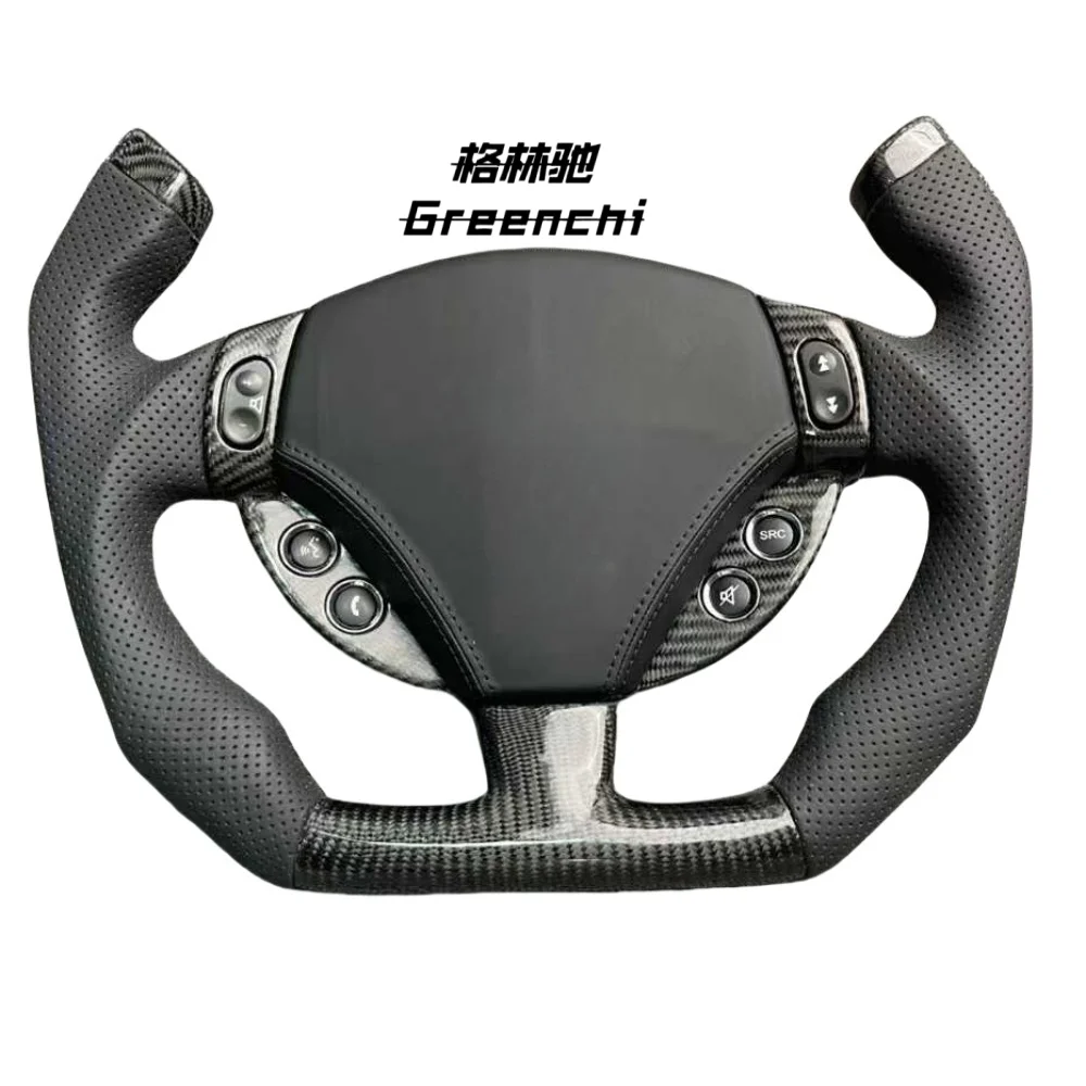 

Suitable for Maserati GT Steering Wheel Modification F1 Racing Car Carbon Fiber Leather Sports Steering Wheel