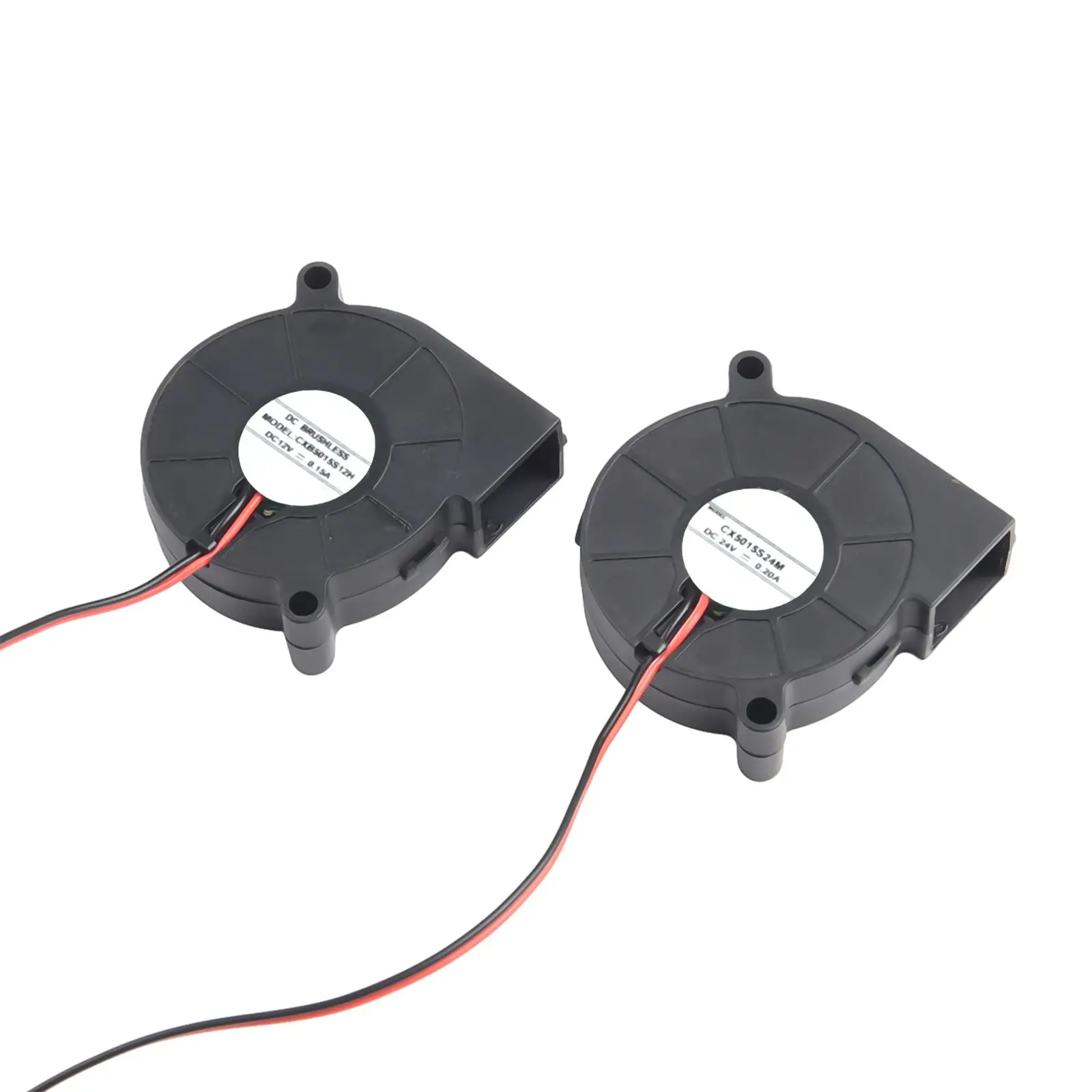 Quiet Operation  Extended Lifespan 2PCS Centrifugal Cooling Turbo Brushless Blower Fan  DC12V24V  Easy to Install