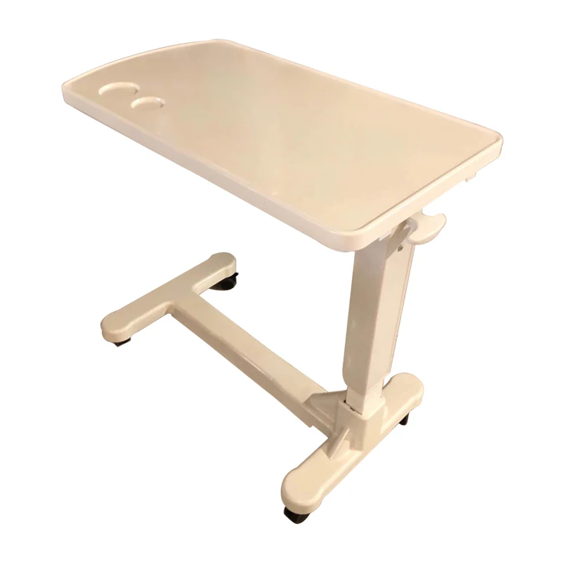 طاولة طعام للمريض في المستشفى الطبي، طاولة طعام متنقلة قابلة للتعديل فوق طاولة السرير بعجلات #5