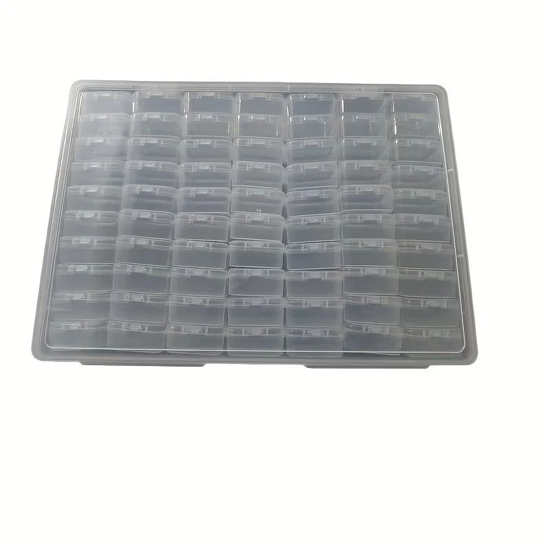 Large Perler Beads Storage Box, Transparent Plastic Case