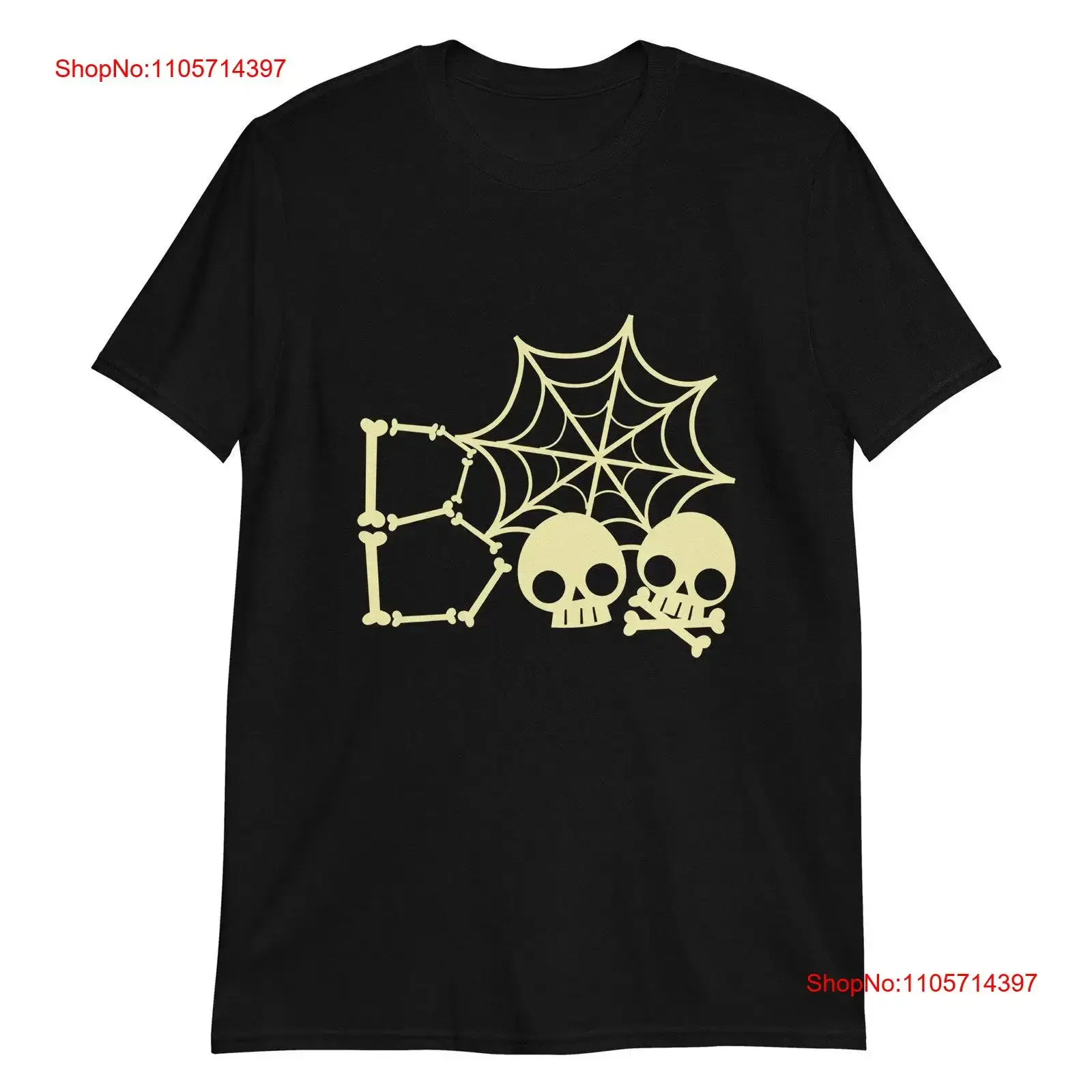 Halloween Boo Skull Skeleton Cute HalloweenT T Shirt vintage Washed Slightly Versatile Stylish Comfortable Soft Stretched