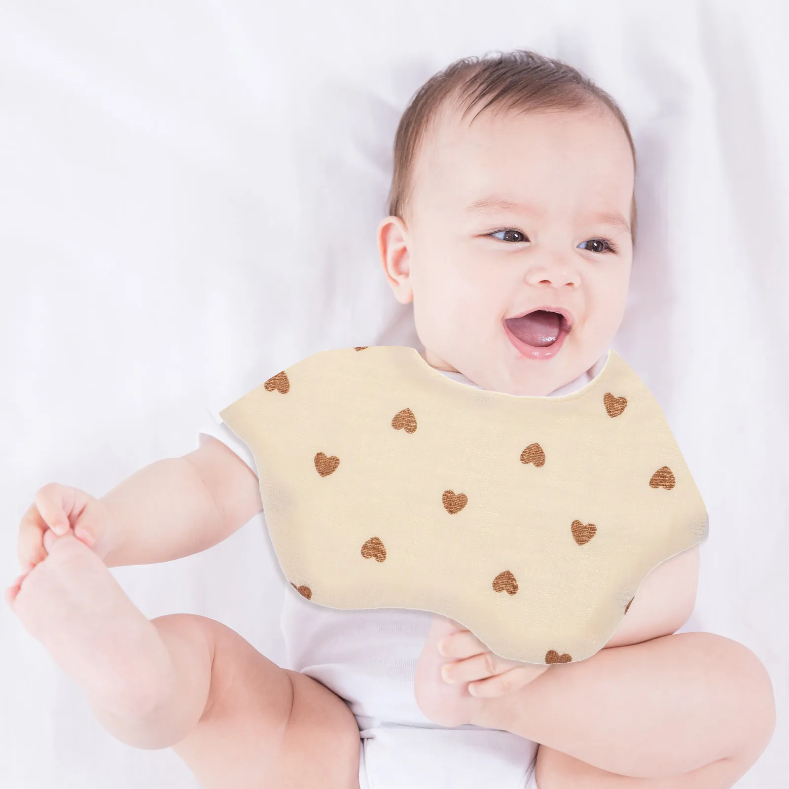 

Soft Cotton Baby Bib for Drooling and Feeding Ideal for Newborns Toddlers 6 Months Up Gentle on Skin Snap Button Bib