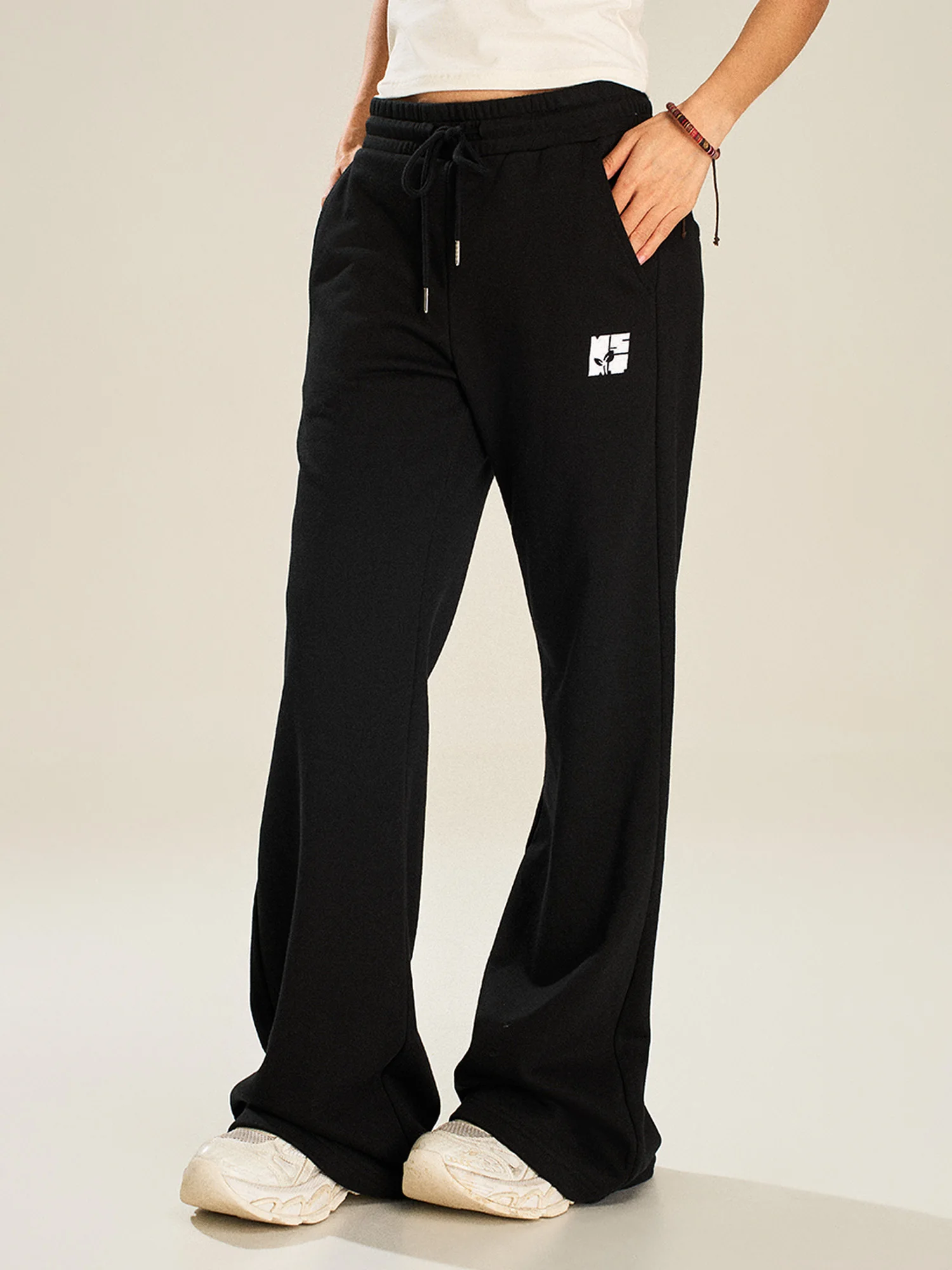 

NSTNEW START Sprouting Plan Basic Versatile Bell Bot Sports Pants Women's Trendy American Dstring Sweatpants