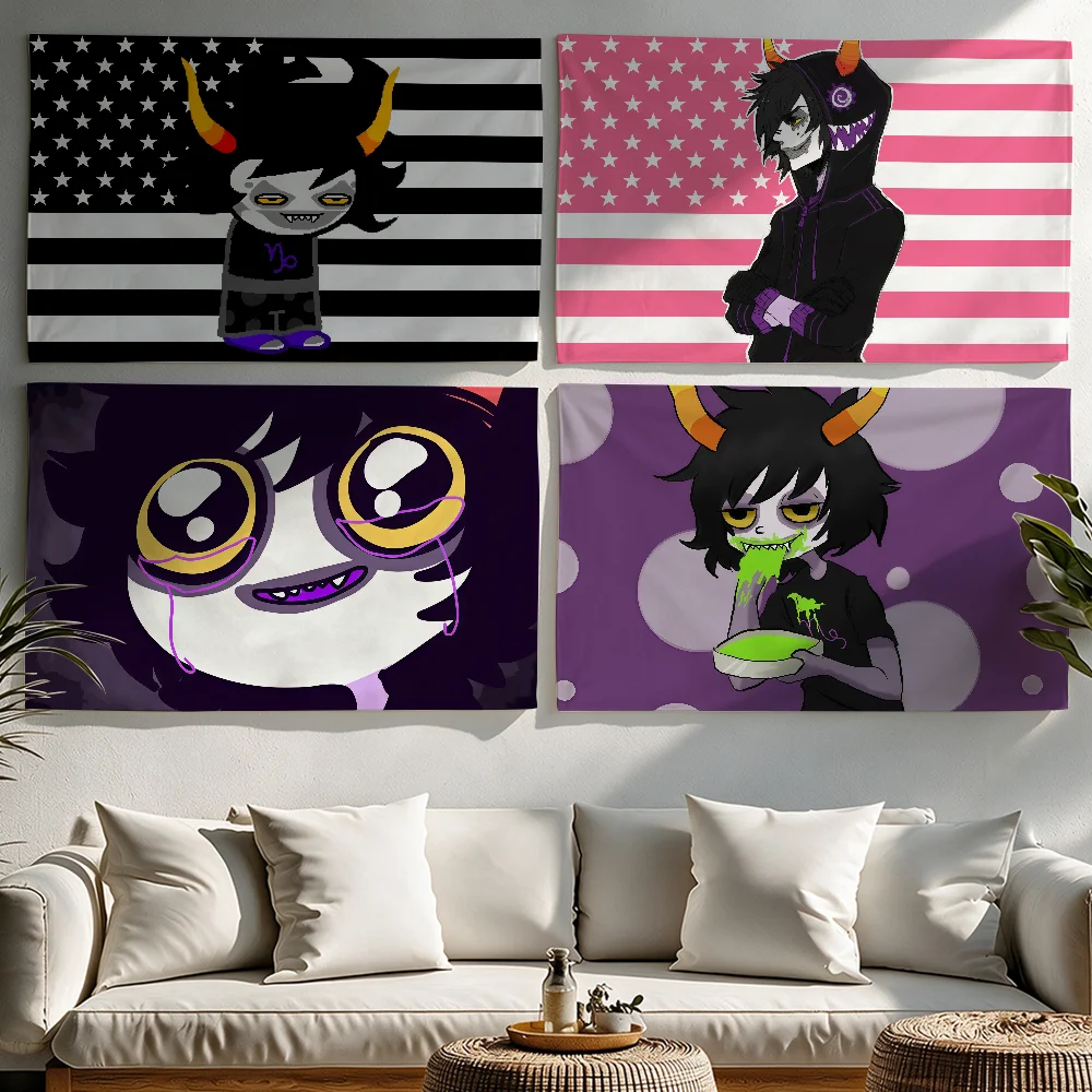 Character Gamzees Makaras flag Tapestries Outdoor Parties Bedrooms Living Rooms Dorm Rooms Wall Decor Banners Gifts