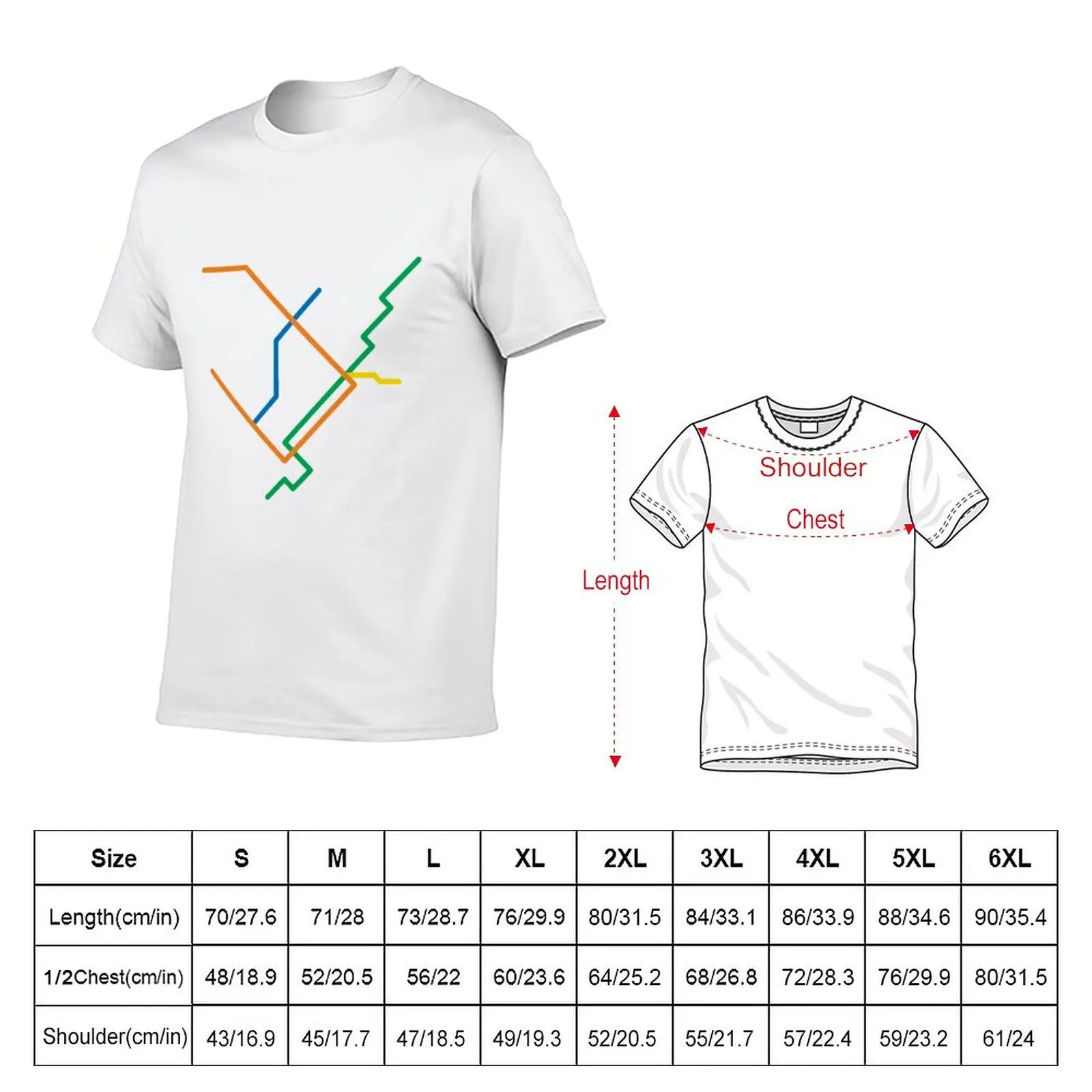 New Montreal Métro Map T-Shirt oversized t shirts summer tops sweat shirts, men