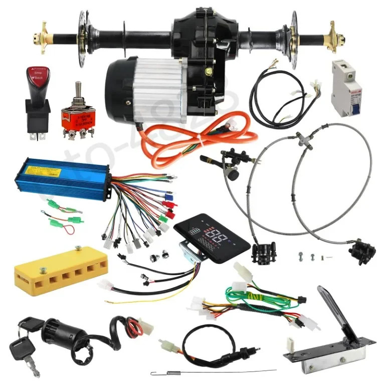 TDPRO Nie cały zestaw 1000W 36V Bezszczotkowa oś lub mechanizm różnicowy silnika do wózka golfowego Go Kart ATV Quad Buggy