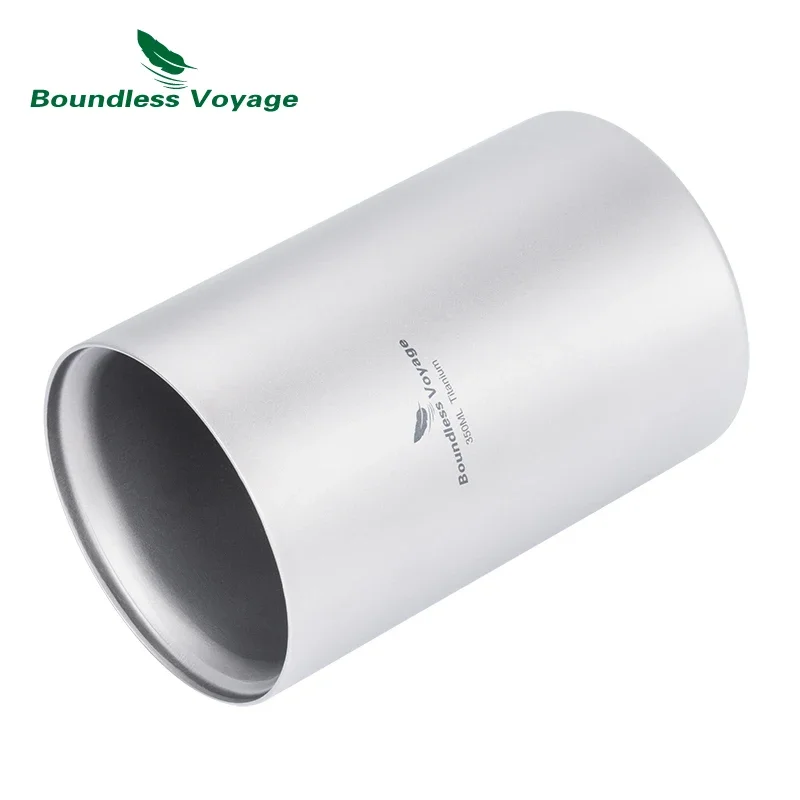 Imagem -03 - Boundless Voyage-canecas de Titânio de Parede Dupla com Filtro Copos Titânio Água Vinho Café Leite Uísque 180ml 350ml