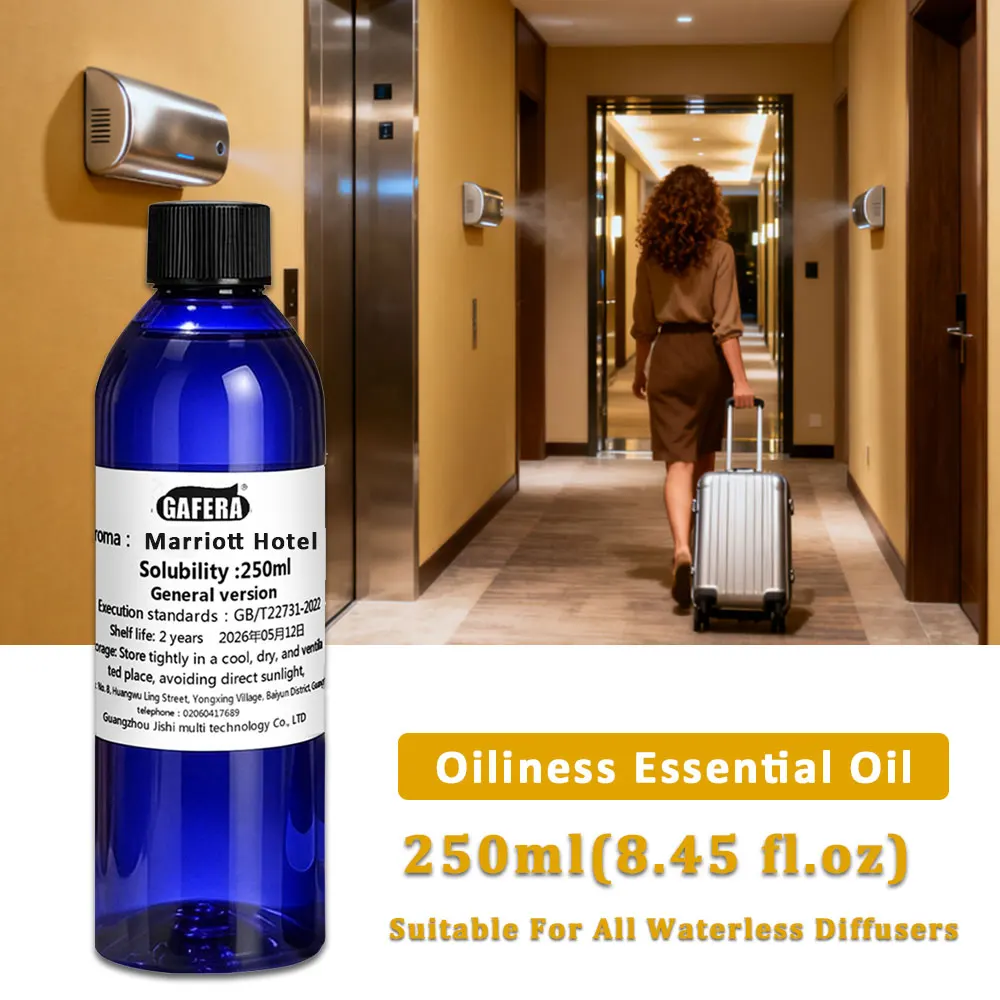GAFERA 250ml(8.45 fl.oz) Marriott Hotel Freesia Essential Oils Refill, For Waterless Diffuser, Aroma Machine Replenishes Essence
