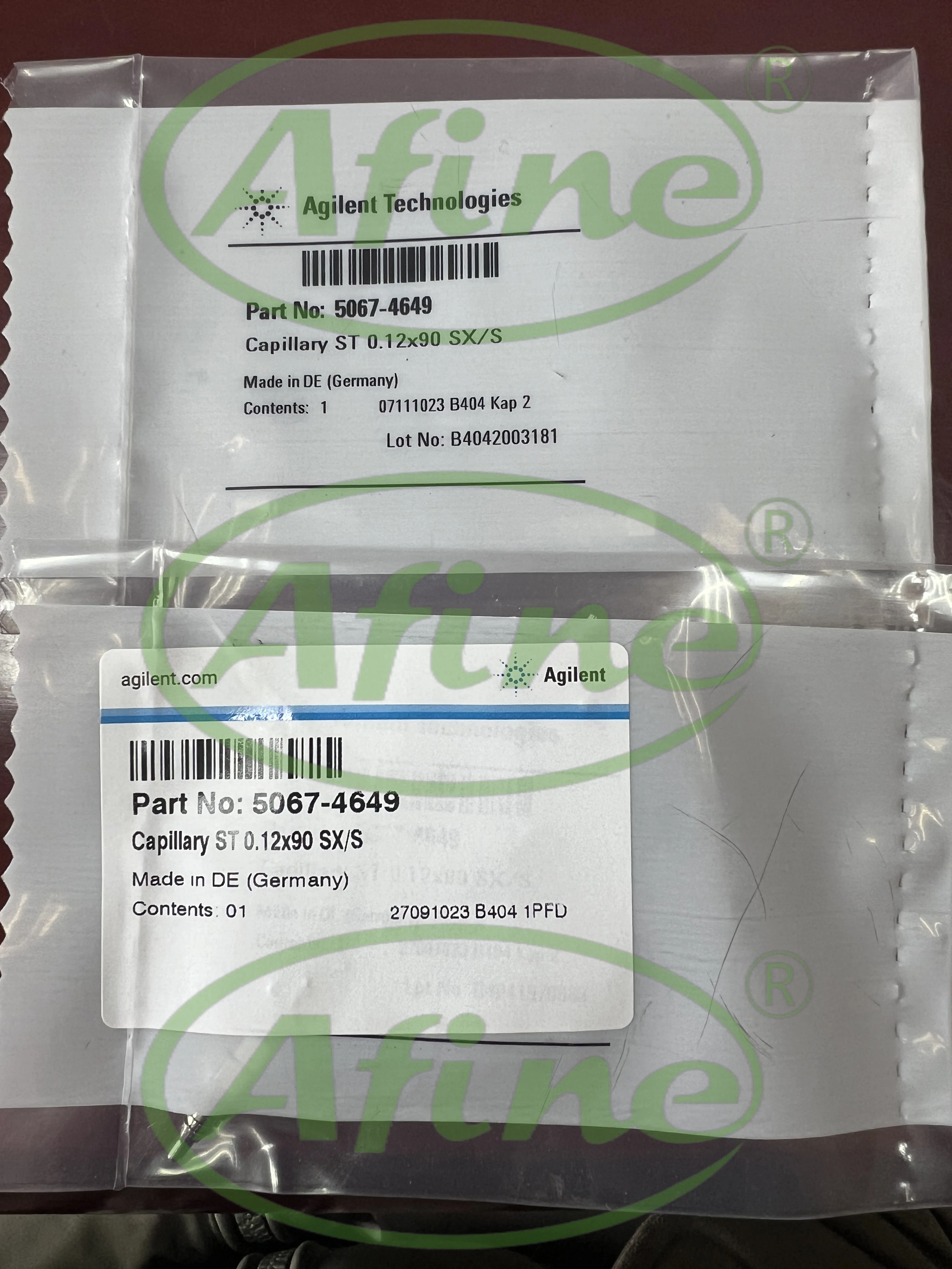 

AFINE Agilent 5067-4649 Capillary Stainless Steel, 0.12 x 90 mm S/SX ps/ps