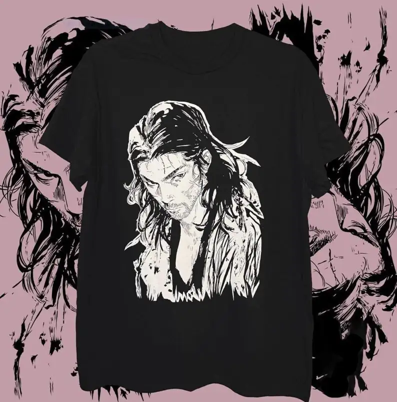 

Vagabond Shirt, Musashi Miyamoto, Matahachi Honiden, anime Shirt, aesthetic hoodie, Manga aesthetic, japanese gaming, Unisex T-S