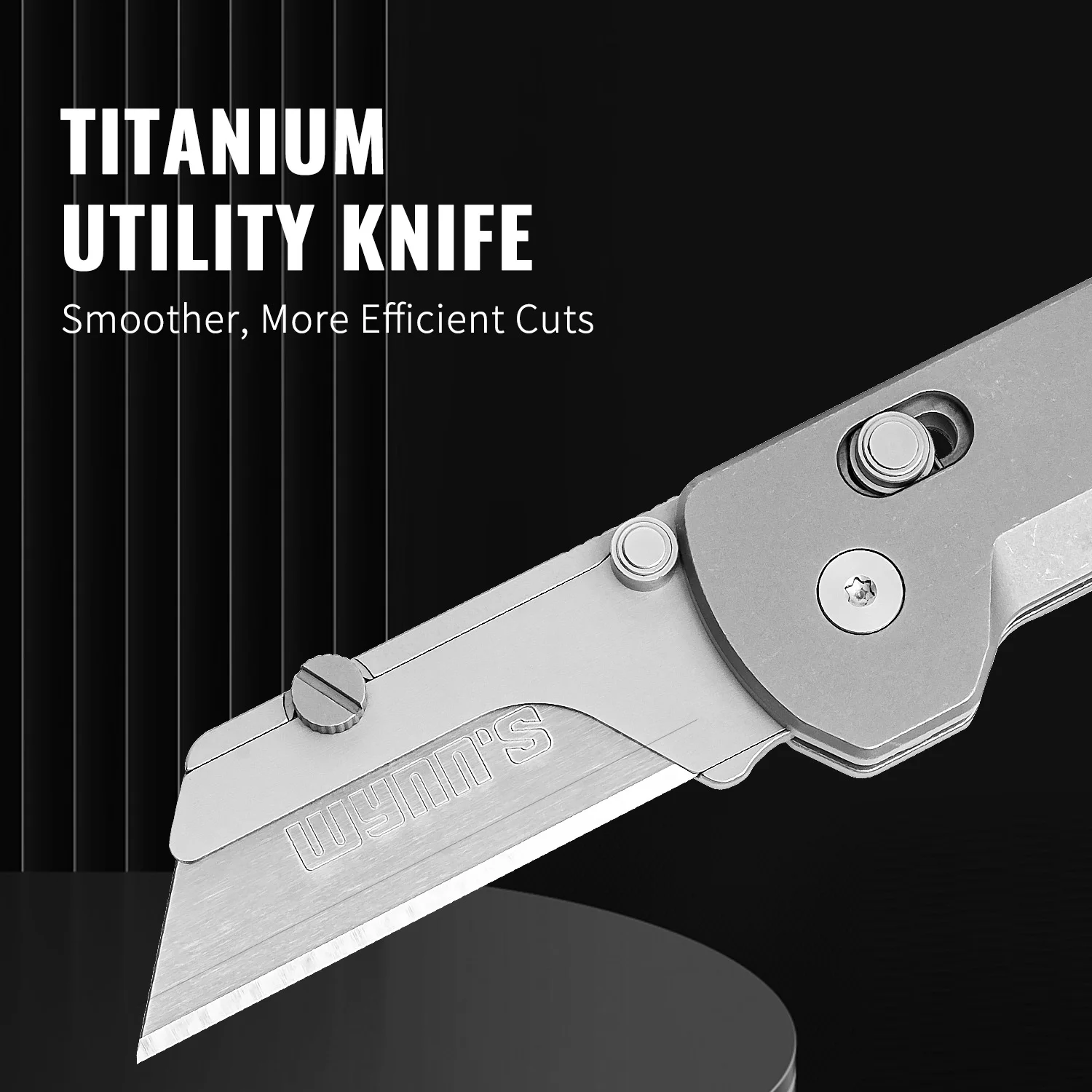 TGZUO سكين سبائك التيتانيوم سكين للفرد فائدة سكين جيب EDC خلفية القاطع ورقة سكين استبدال شفرات SK5 #4