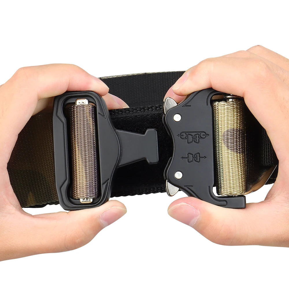 Quick Release Tactical Molle Belt, Military, Airsoft Training, Heavy Duty, Outdoor Shooting, Hunting, Sports