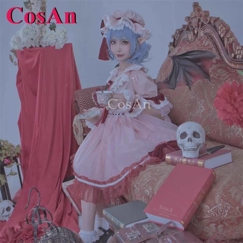 

CosAn Game Touhou Project Remilia Scarlet Cosplay Costumes Fashion Sweet Nifty Lolita Dress Halloween Party Role Play Clothing