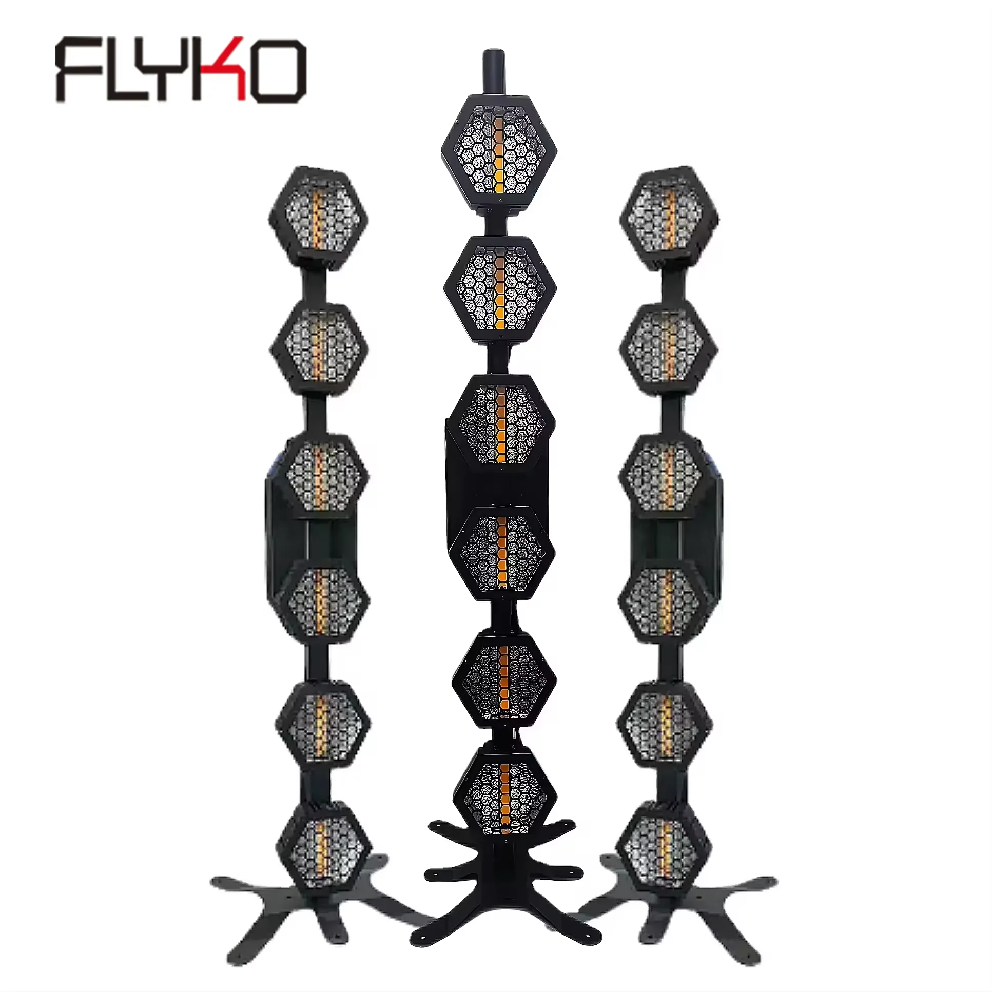 6x60W COB Retro Effect LED Hex Bar Retro Light for concerts, parties, weddings, nightclubs