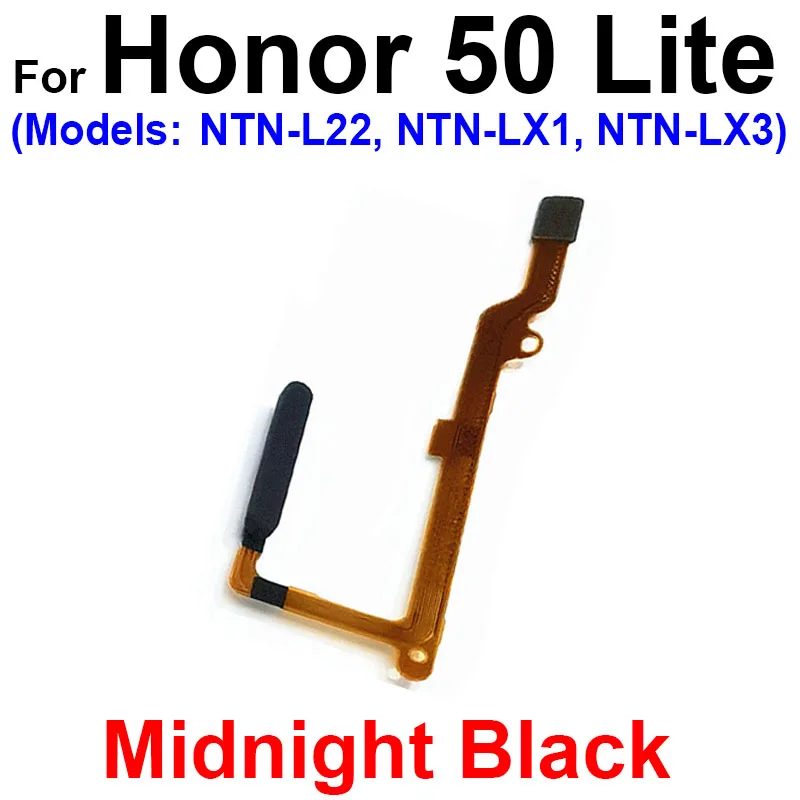 For Huawei Honor 50 Pro 50 Lite 50 SE Under Screen Power Button Fingerprint Flex Cable Home FingerPrint Sensor Replacement Parts