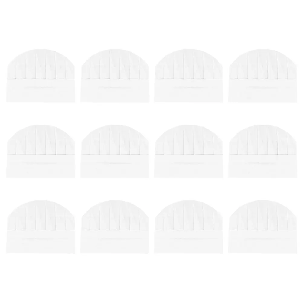 Chapeaux de Chef en papier jetables, 12 pièces, chapeau de cuisine pour uniforme de cuisine de Style Simple, casquette confortable et légère