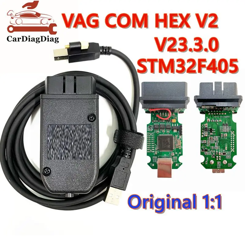 

НОВЫЙ чип VAG STM32F405 V23.3.0, автомобильный диагностический интерфейс, двойной k-CAN для VW 1:1 SMT, оригинальный внешний корпус, поддержка нескольких языков
