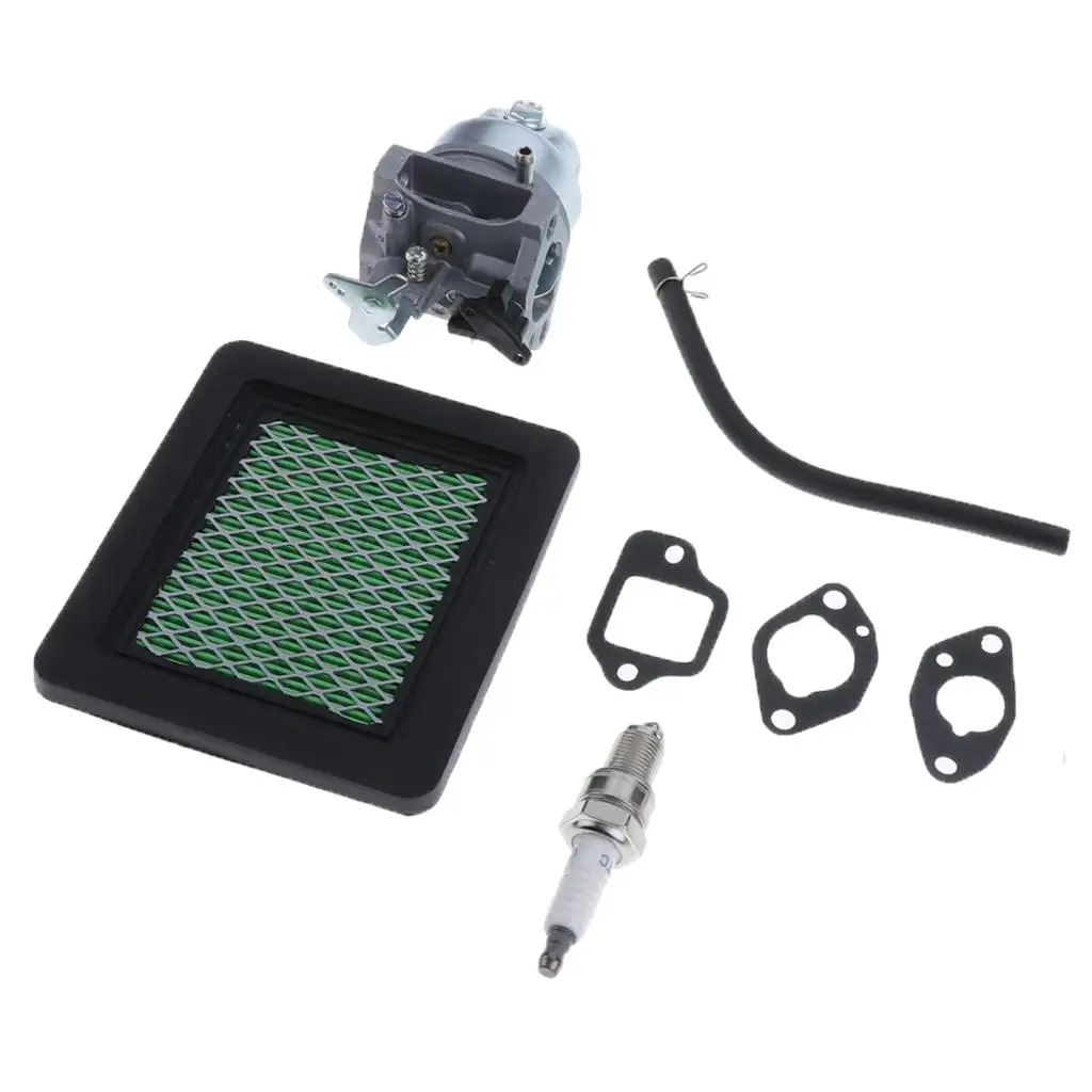 Set carburatore tosaerba/filtro aria/linea carburante/candela/guarnizione parti per motori GCV135 GCV160 5