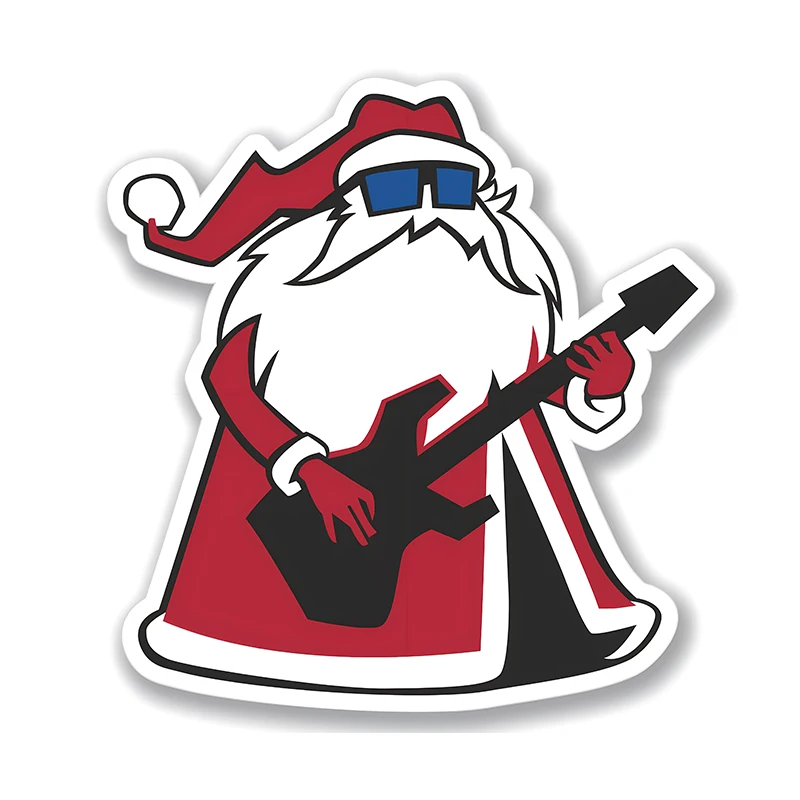 

Cool Rock Santa Car Stickers Funny Creative Waterproof Vinyl Decal Motorcycle Decorative Car External Accessories