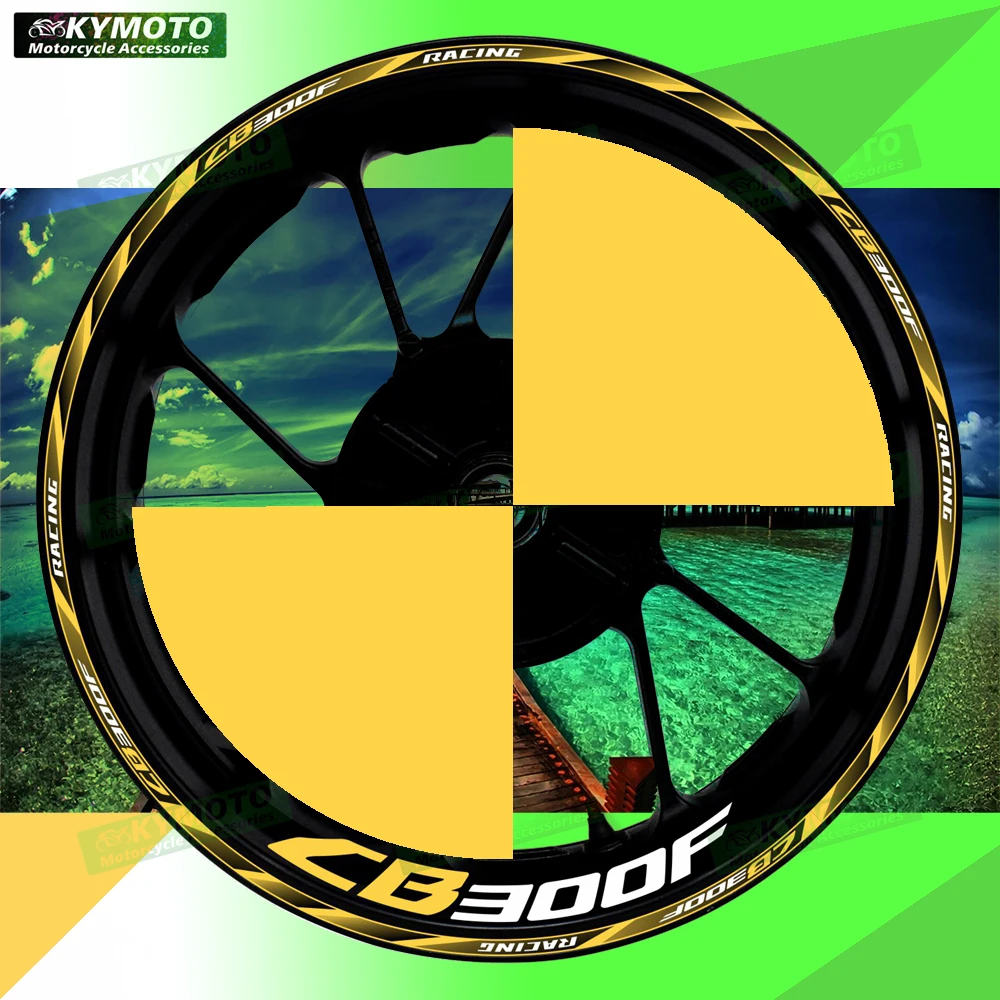 

For Honda CB300F CB 300 motorcycle accessories 17-inch front and rear wheel hub decals fairing modified reflective sticker