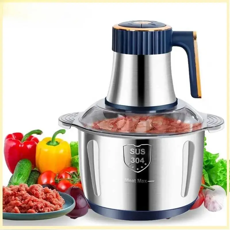 5L Electric Meat Grinders 304 Stainless Steel Food Crusher Multifunctional Vegetable Slicer Chopper Mincer Baby Food Processor view 6
