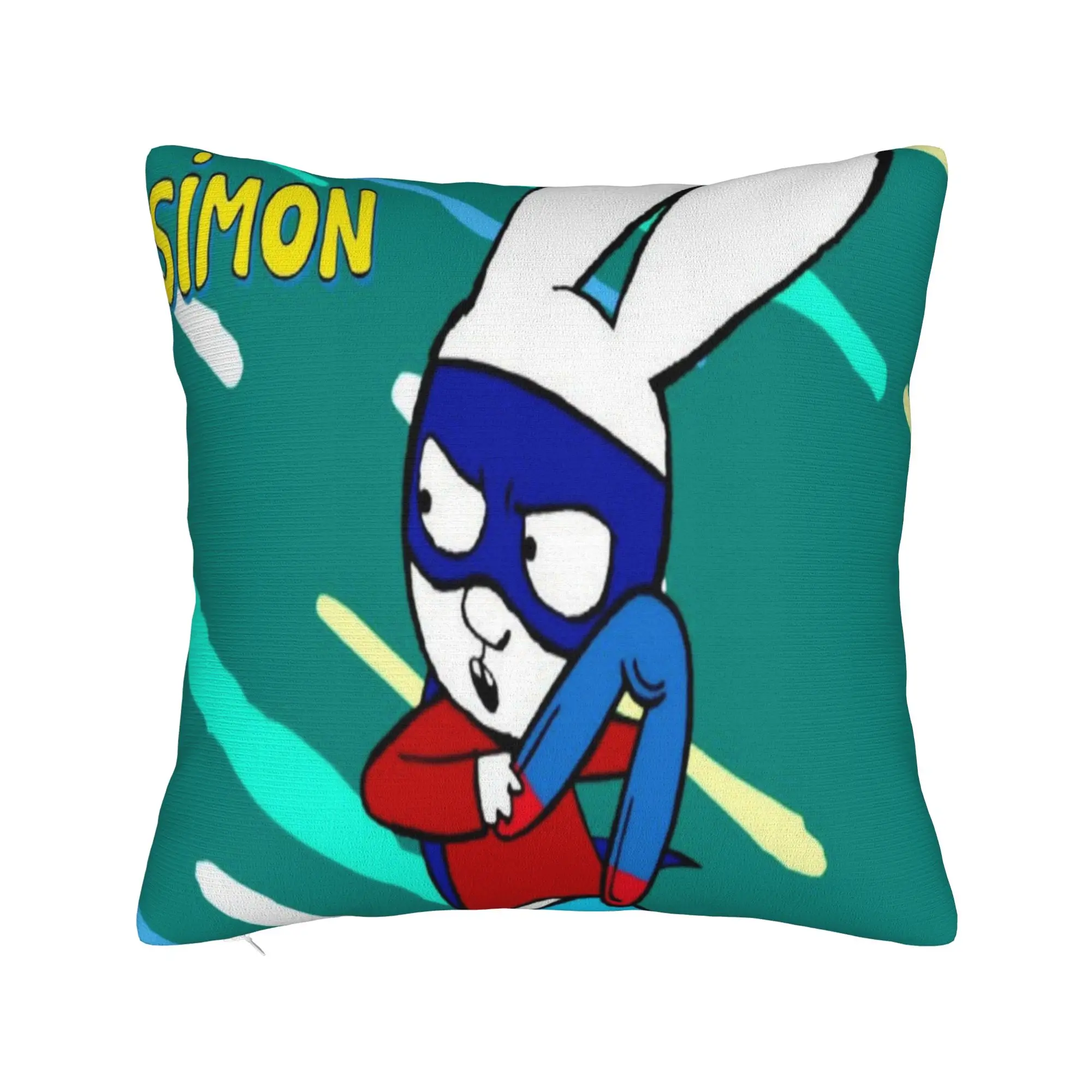 Seat Decor Simon Super Rabbit Pillowcases Merch  Pillow Cover Square Multiple Sizes