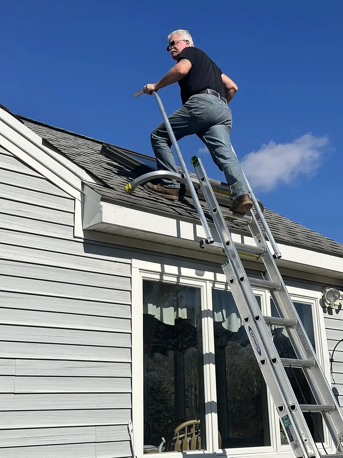 

Rails and Standoff for Ladder Extension - Stabilizer for Fall Protection