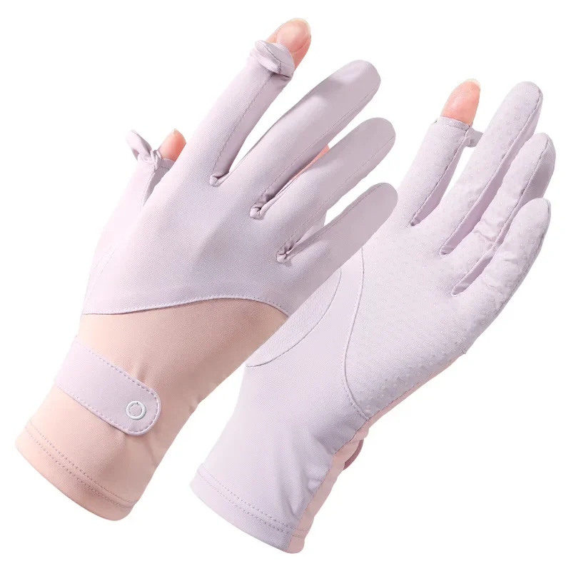 Summer Gloves Sunscreen Ladies Fishing Outdoor Driving Cycling Fitness Touch Screen Cool Flip Quick Dry Breathable