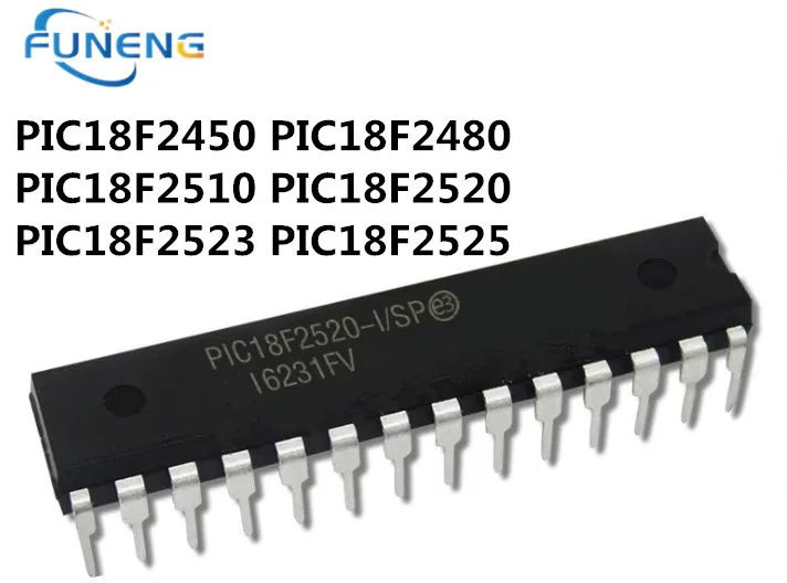 PIC18F2431-I/SP 2450 2480 2510 2520 2523 2525 E/SP T DIP28 IC MCU 8BIT 32KB FLASH 28SDIP