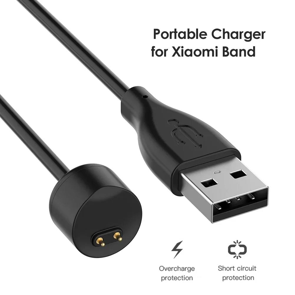 Fast Charging Cable For Xiaomi Mi Band 7 6 5 Smart Wristband USB Charger Cradle Charging Power Cable For xiaomi Miband 5 6 7