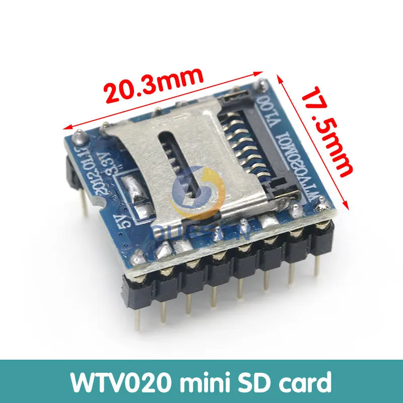 WTV020 GPD2846A Mini MP3 Player Module TF Card MP3 Sound Module Voice Module For Arduino GM Power Supply Module