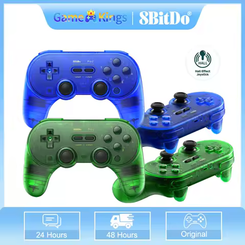 8BitDo Pro2 Bluetooth Controller For Nintendo Switch/Switch Oled,PC,Win10/11,Android,iOS,Steam Deck &amp; Raspberry Pi Gamepad